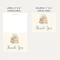 A New Chapter Baby Shower Thank You Card