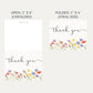 Wildflower Bridal Shower Thank You Card