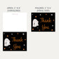 Little Boo Baby Shower Thank You Card (Black Collection)