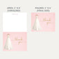 Bridal Gown Bridal Shower Thank You Card