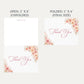 Autumn Baby in Bloom Baby Shower Thank You Card