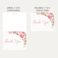 Peonies In Bloom Bridal Shower Thank You Card