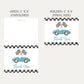 Race Car Baby Shower Thank You Card