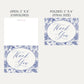 Something Blue Bridal Shower Thank You Card