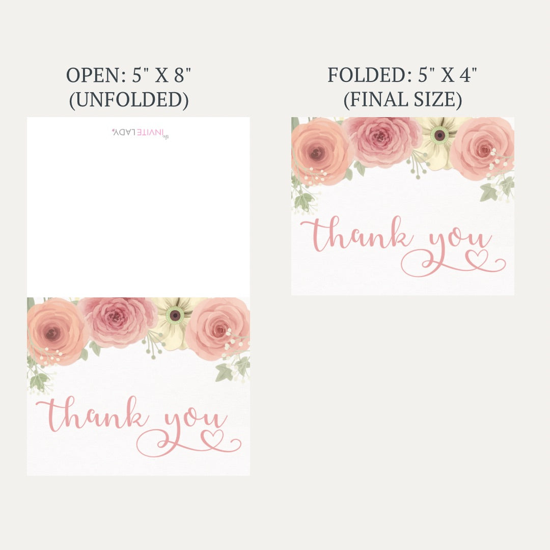 Baby Brunch Baby Shower Thank You Card