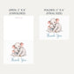 Little Peanut Boy Elephant Baby Shower Thank You Card