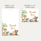 Forest Friends Baby Shower Thank You Card