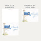 Shower by Mail Blue Baby Shower Thank You Card