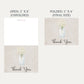 Country Mason Jar Bridal Shower Thank You Card