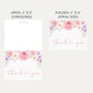 Baby in Bloom Baby Shower Thank You Card