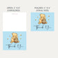Simply Winnie Blue Baby Shower Thank You Card