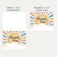 Here Comes the Son Baby Shower Thank You Card