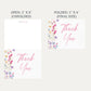 Love is in Bloom Bridal Shower Thank You Card