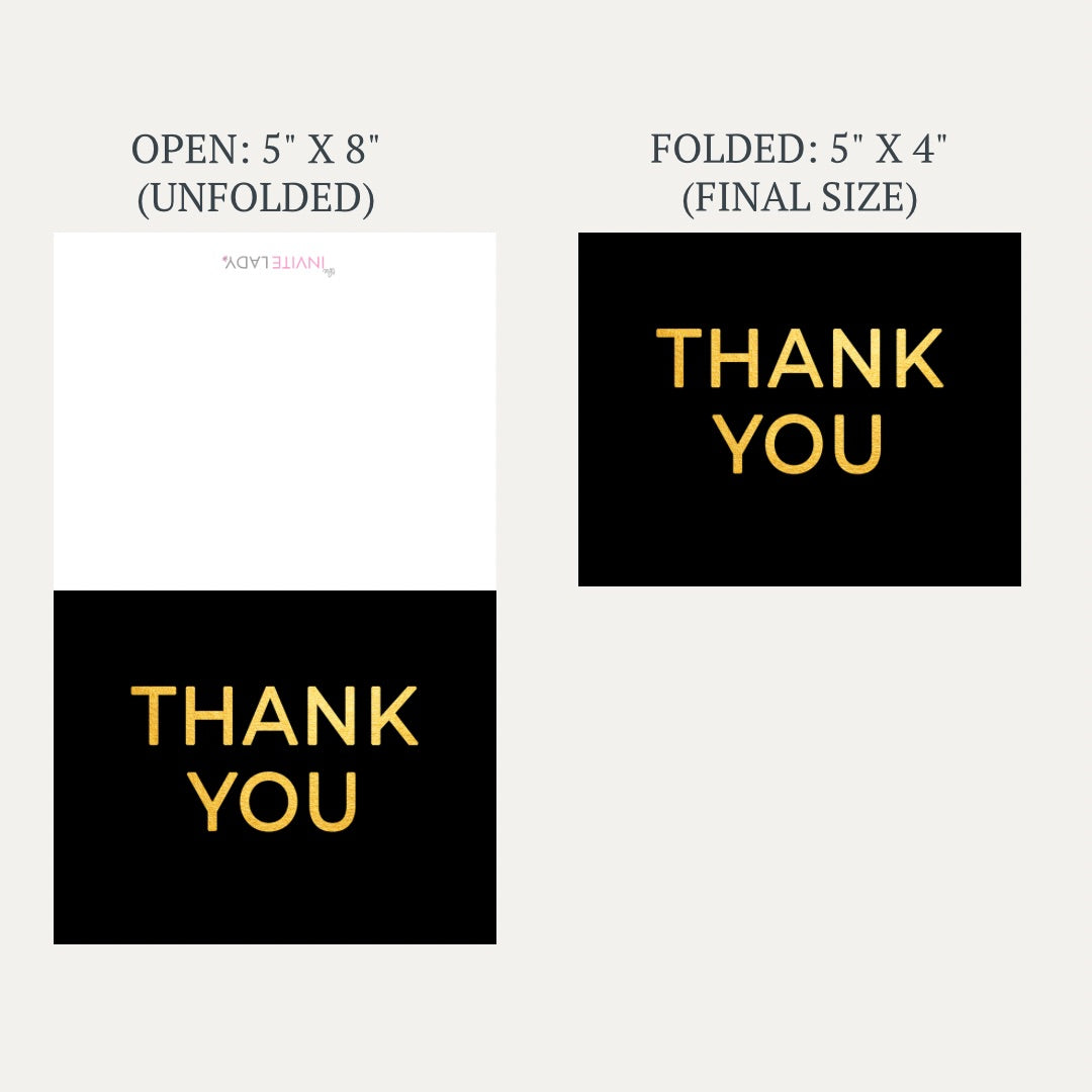 Modern Graduate Graduation Thank You Card