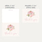 Painted Pumpkin Pink Baby Shower Thank You Card