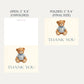 A Little Gentleman Baby Shower Thank You Card
