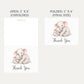 Little Peanut Neutral Baby Shower Thank You Card