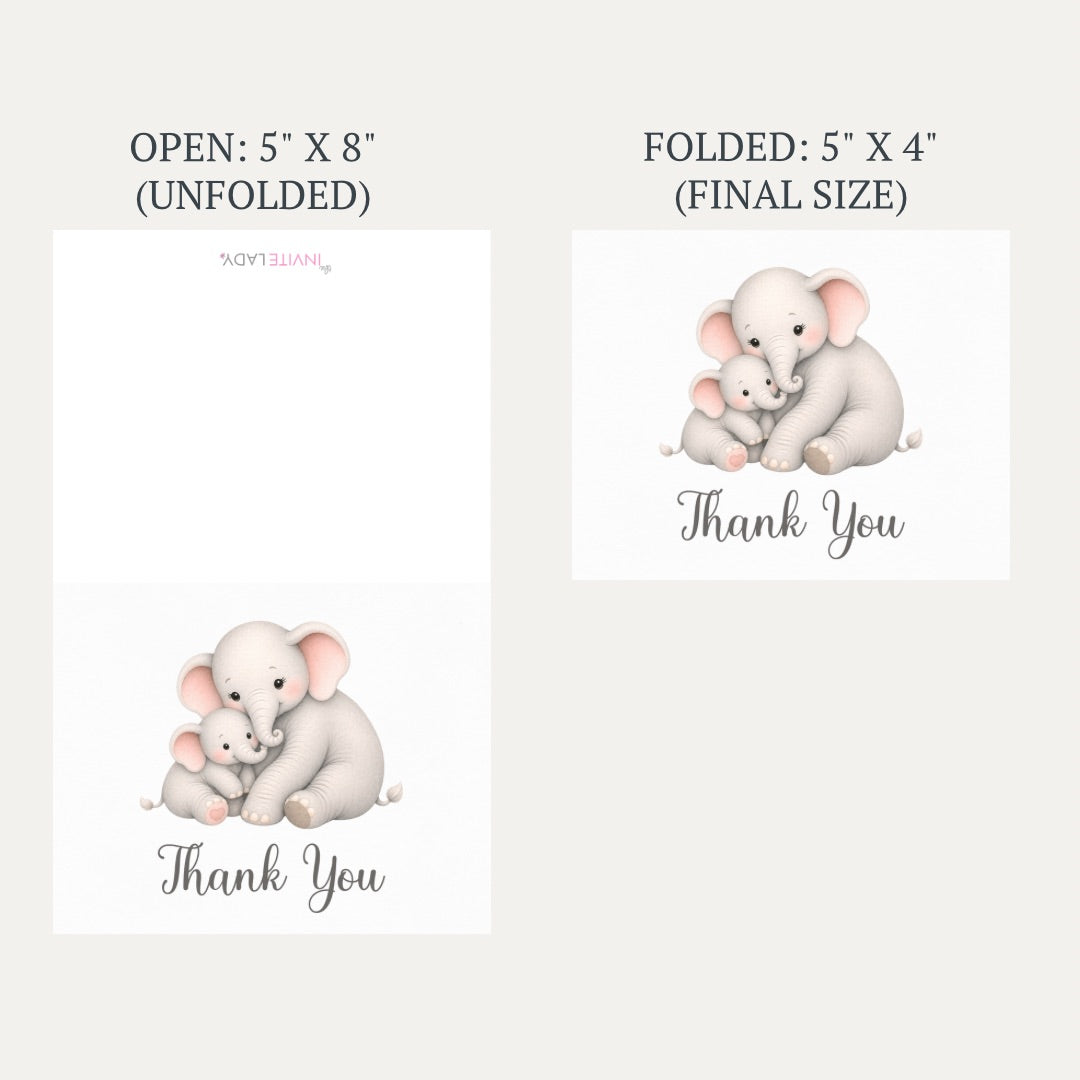 Little Peanut Neutral Baby Shower Thank You Card