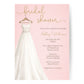 Bridal Gown Bridal Shower Invitation