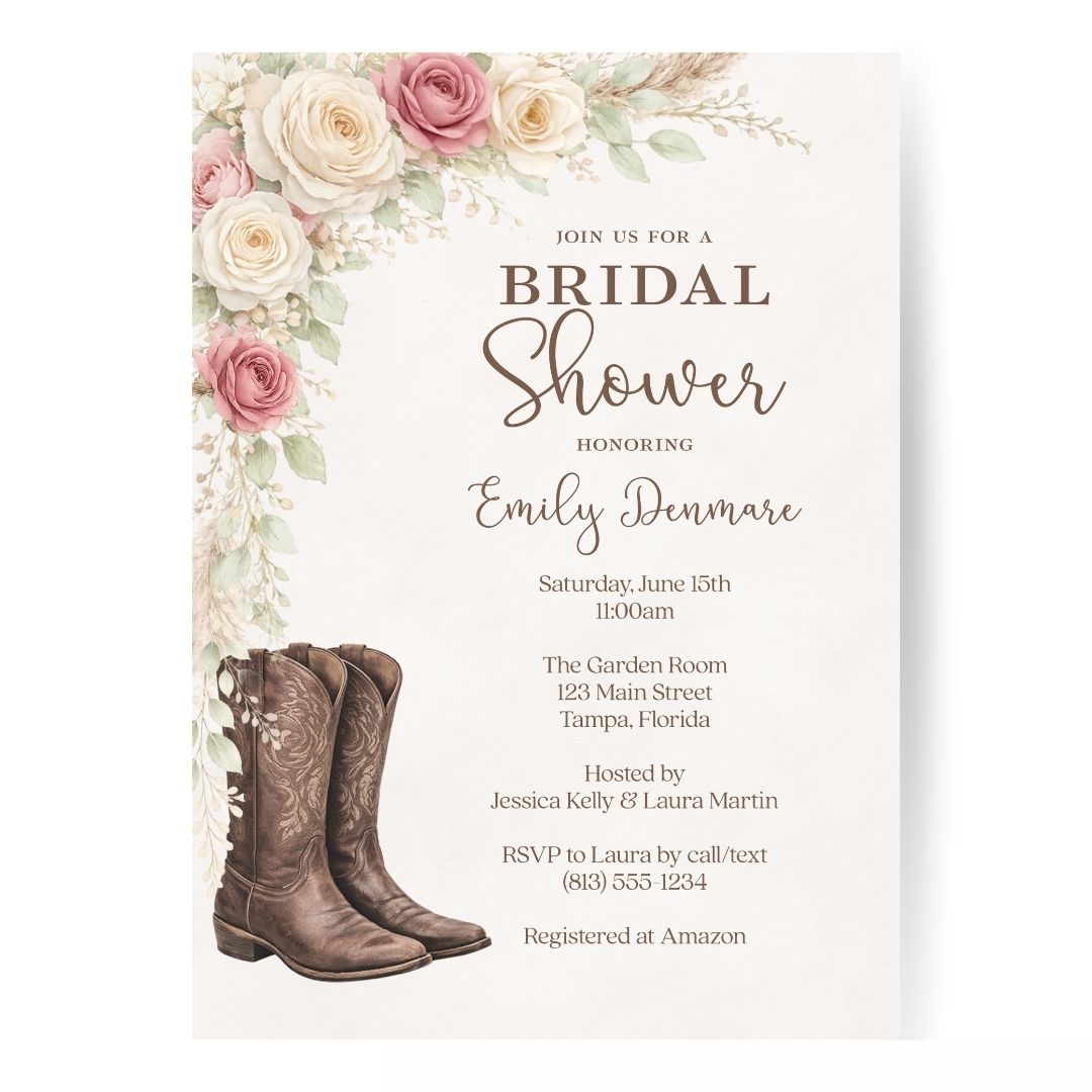 Western Bridal Shower Invitation