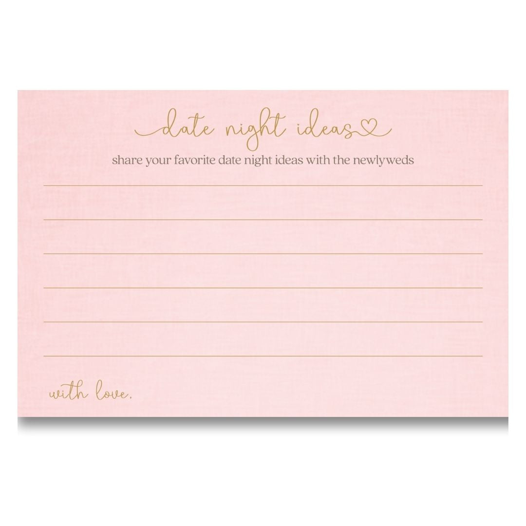 Bridal Gown Date Night Cards