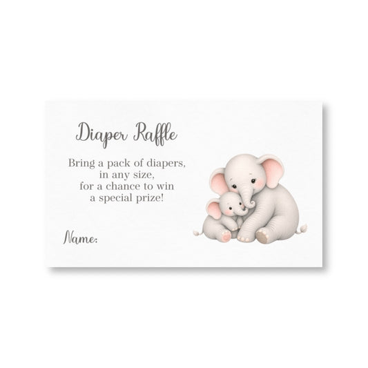 Little Peanut Neutral Diaper Raffle Ticket