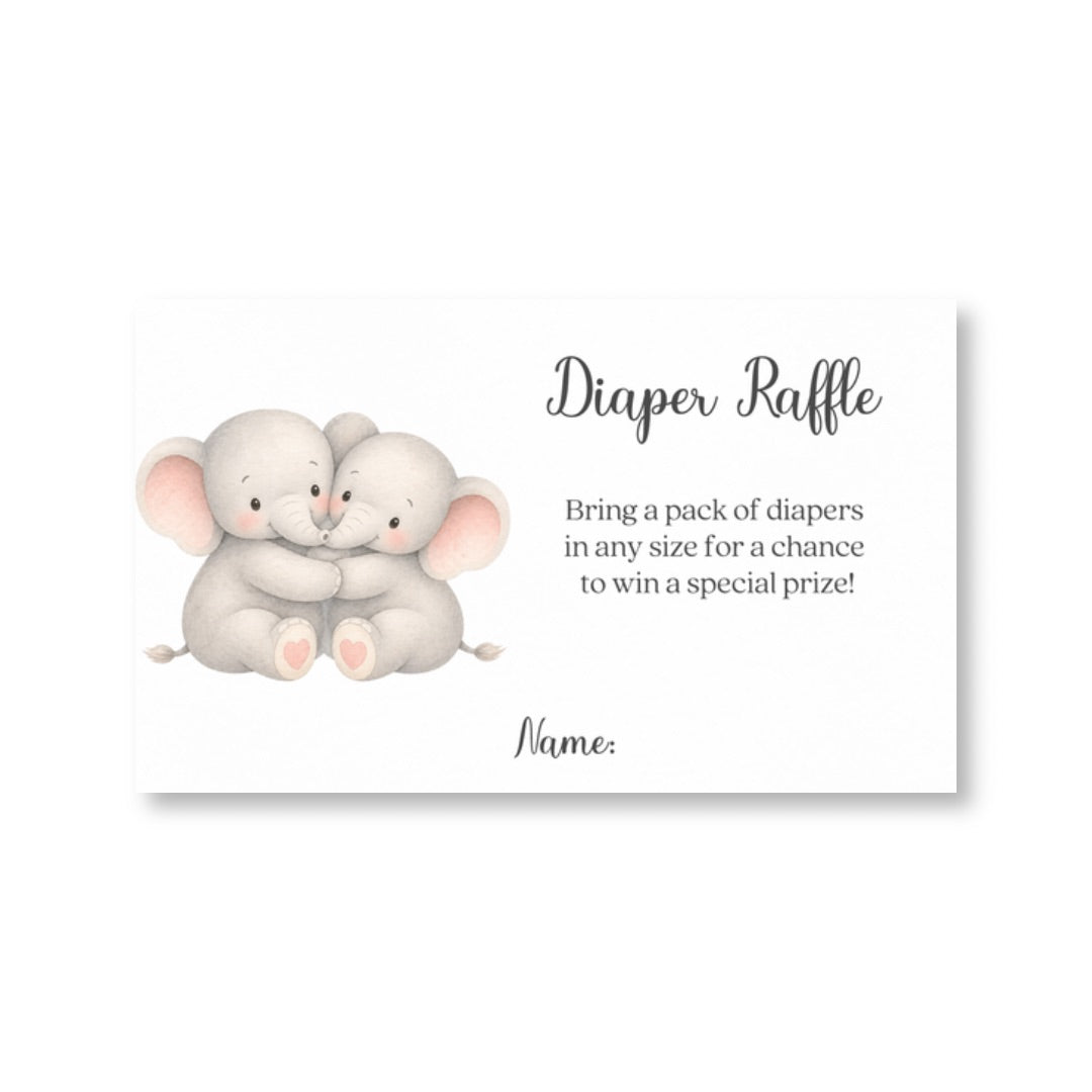 Little Peanut Twin Neutral Diaper Raffle Ticket