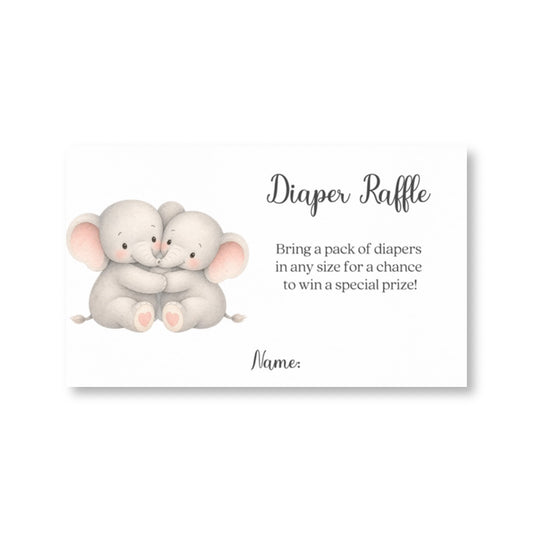 Little Peanut Twin Neutral Diaper Raffle Ticket