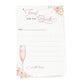 Petals & Prosecco Toast to the Bride Cards