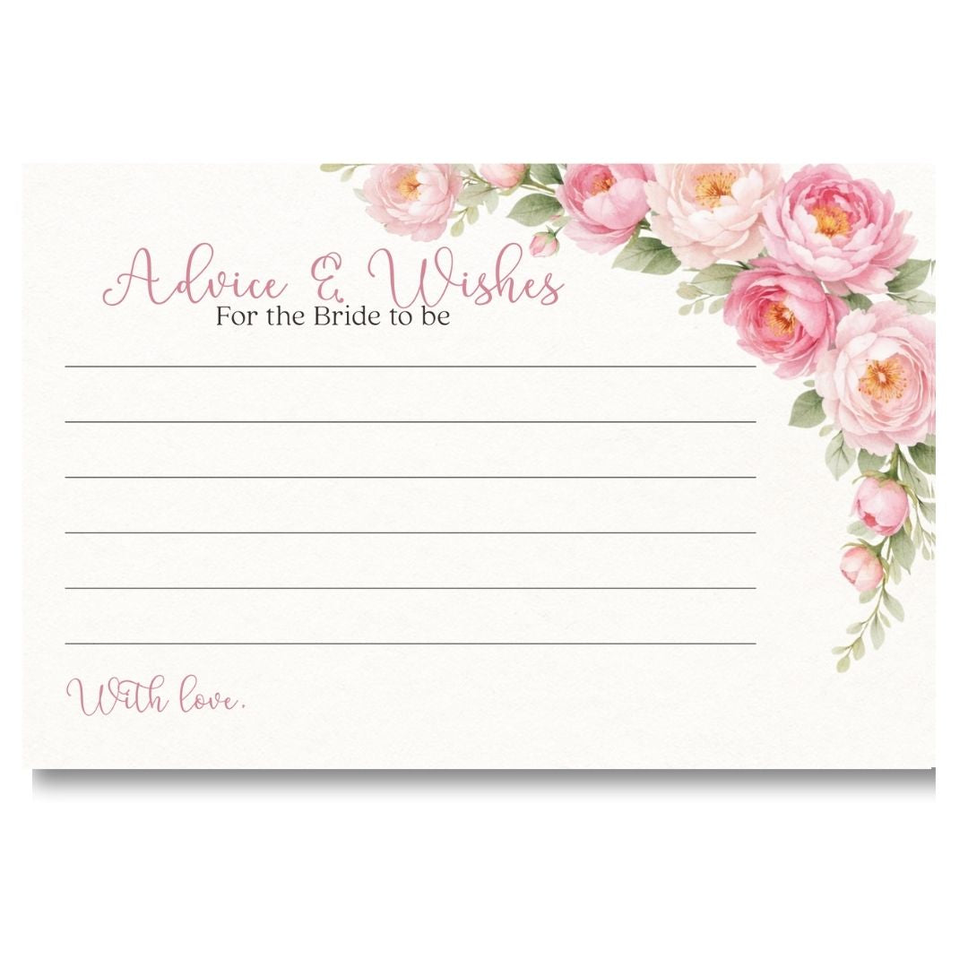 Peonies In Bloom Advice Cards