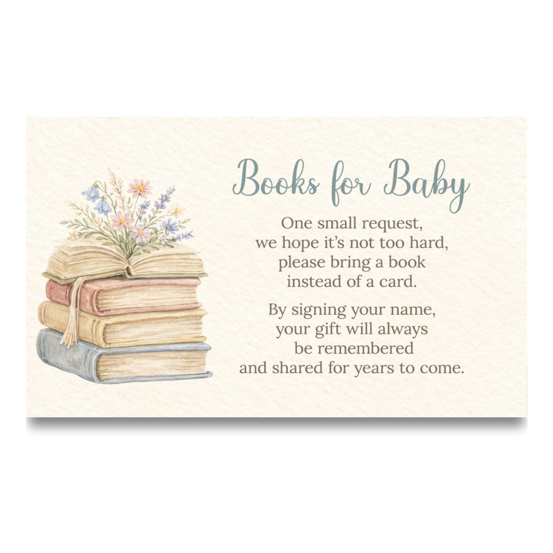 A New Chapter Bring a Book Insert Card