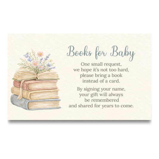 A New Chapter Bring a Book Insert Card