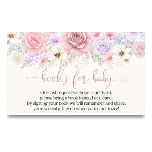 Baby in Bloom Bring a Book Card
