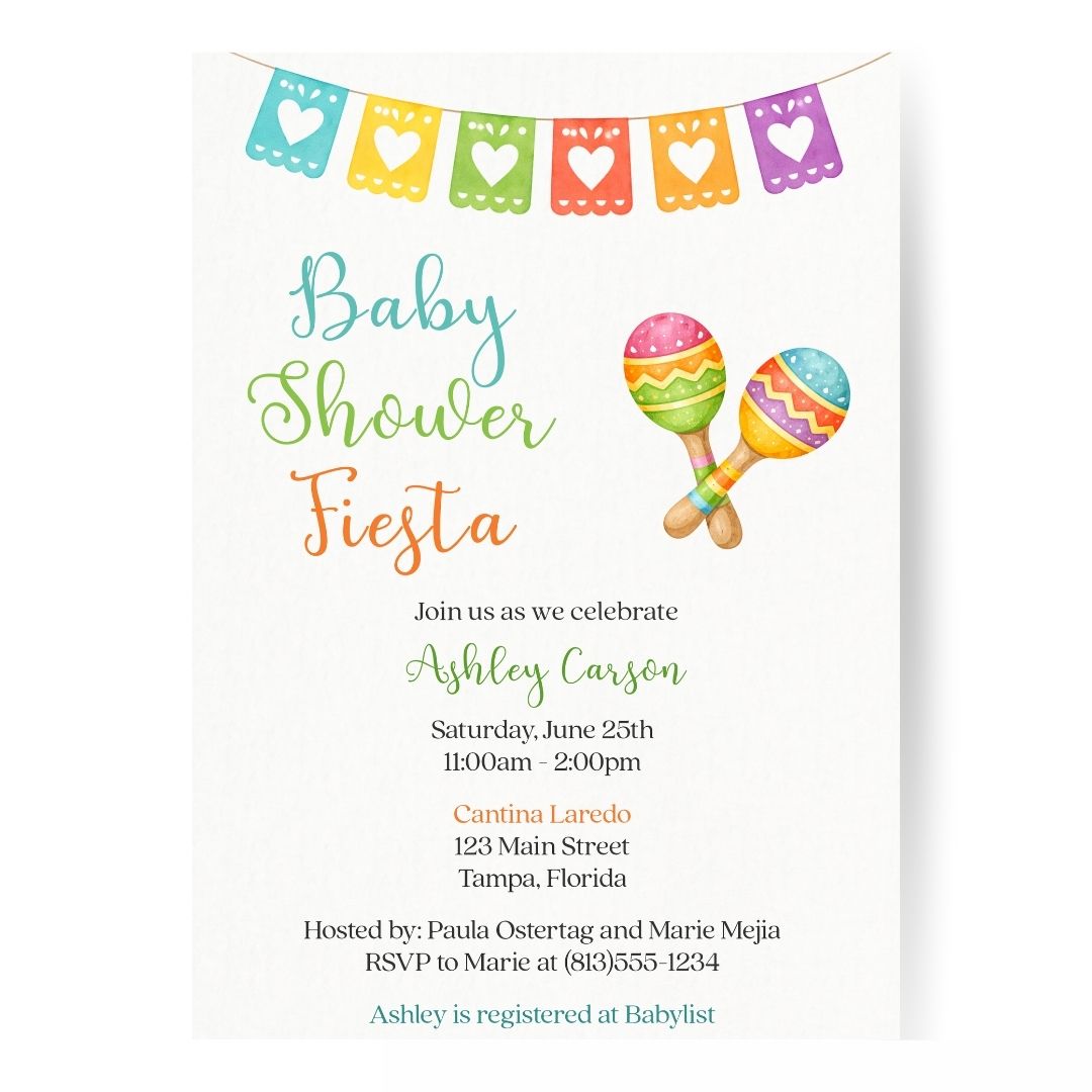 Fiesta Baby Shower Invitation