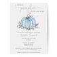 Painted Pumpkin Blue Baby Shower Invitation