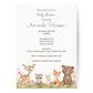 Boho Woodland Baby Shower Invitation