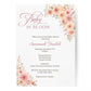 Autumn Baby in Bloom Baby Shower Invitation