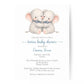 Little Peanut Twin Boy Baby Shower Invitation