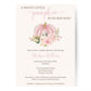 Painted Pumpkin Pink Baby Shower Invitation