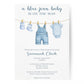 Bluejean Baby Baby Shower Invitation