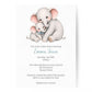Little Peanut Boy Elephant Baby Shower Invitation