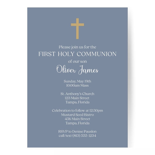 Gracefully Yours, Blue First Holy Communion