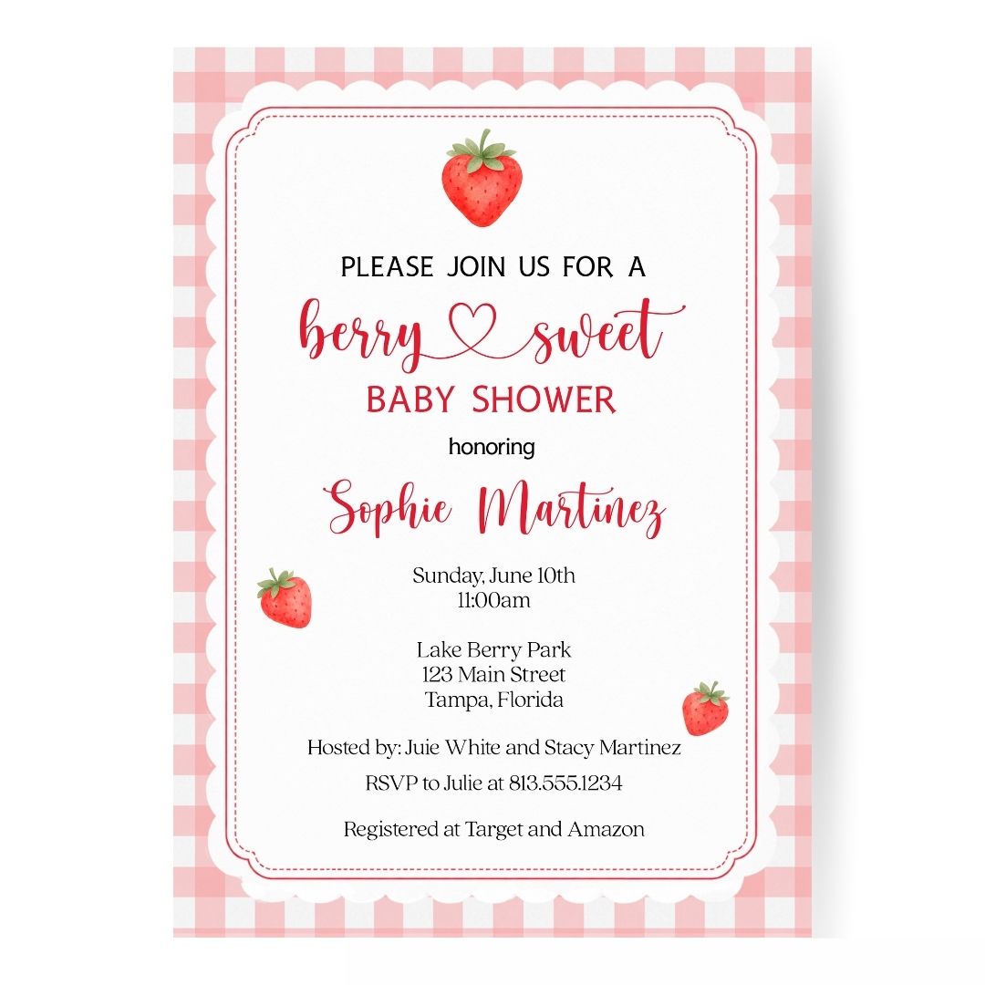 Berry Baby Shower Invitation