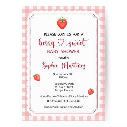 Berry Baby Shower Invitation