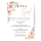 It's a Girl Floral Baby Shower Invitation