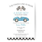 Race Car Baby Shower Invitation