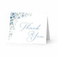 Blooming Corners Something Blue Thank You Cards