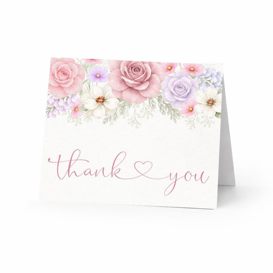 Baby in Bloom Thank You Card
