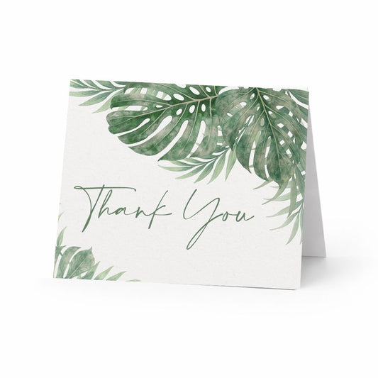Tropical Bridal Shower Thank You Card