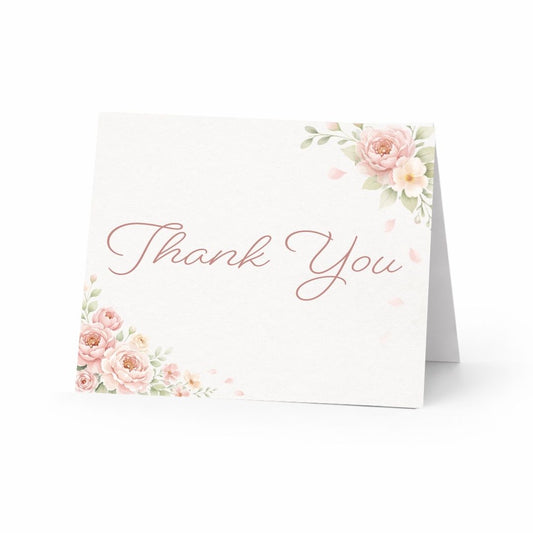 Petals & Prosecco Thank you Cards